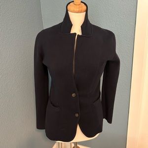 J Crew Knit Blazer Navy XS